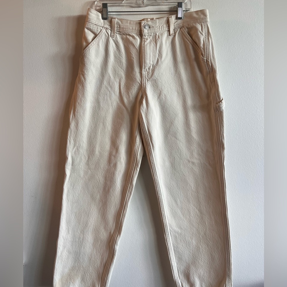 Levi's Off-White Denim Pants